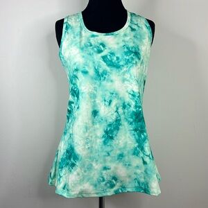 NIKKIB Green Tie Dye Performance Tank Top S